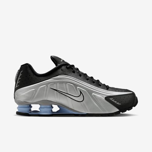 Nike Shox R4 SneakerMen's, Metallic Silver Metallic Silver Black, 11 US