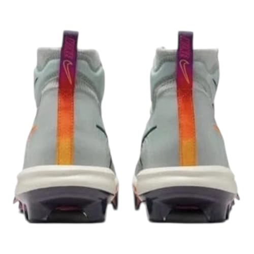Nike Alpha Huarache NXT MCS Men's Baseball Cleats Light Silver/Laser Orange HF1132-001 Size 9