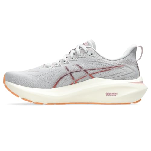 ASICS Women's GT-2000 13 Running Shoe, 9, Concrete/Watershed Rose