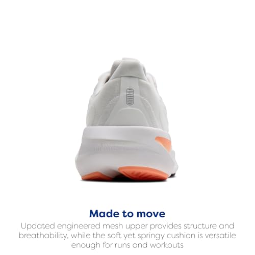 Brooks Women’s Revel 9 Neutral Running & Walking Shoe - White/Cyber Peach/Purple - 9.5 Medium