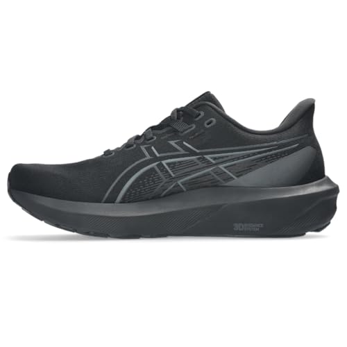 ASICS Men's GT-1000 15 Running Shoes, 10, Black/Black