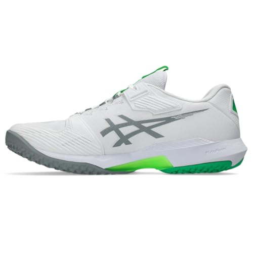 ASICS Men's Solution Speed FF 4 OC Tennis Shoes, 8.5, White/Gravel