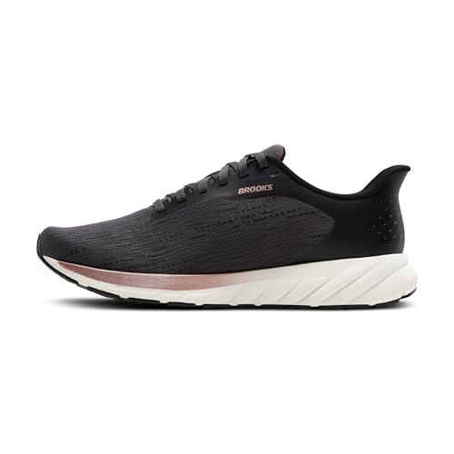 Brooks Women’s Anthem 7 Neutral Running Shoe - Black/Grey/Rose Gold - 11 Medium