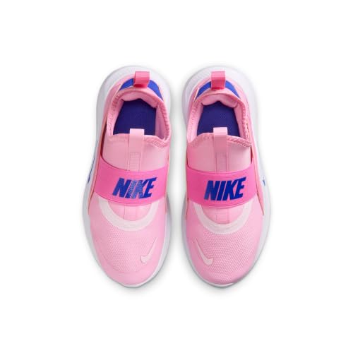 Nike Little Kids' Flex Runner 4 Shoes, Pink Rise/Racer Blue-Playful Pink, 2.5Y