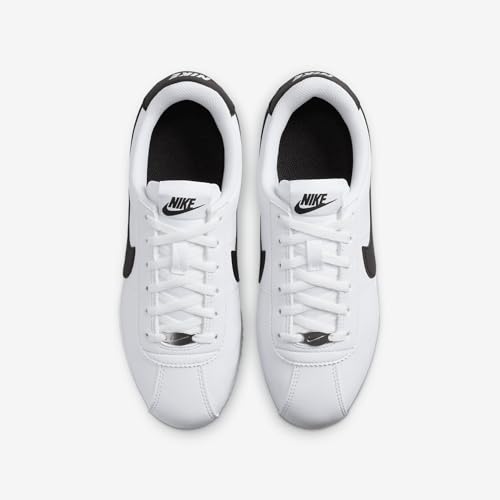 Nike Cortez Big Kids' Shoes (DM0950-108, White/Black) Size 1