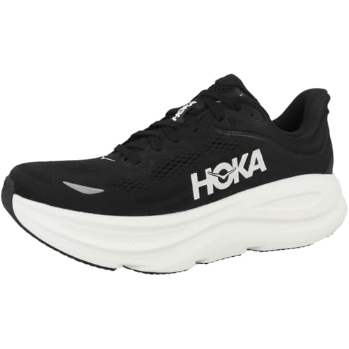 Hoka Men's Bondi 9 Black/White 9 Medium