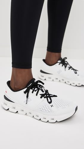 On Women's Cloud X 4 Sneakers, Ivory/Black, 9 Medium US