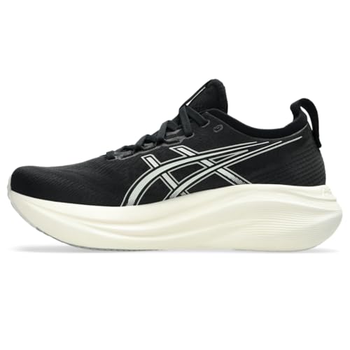 ASICS Men's Gel-Nimbus 27 Running Shoe, 11, Black/Lake Grey