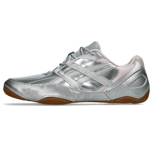ASICS Unisex HYPERSYNC Sportstyle Shoes, 9M / 10.5W, Piedmont Grey/Pink Cloud