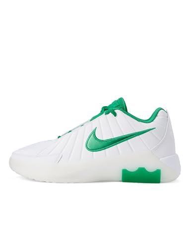 Nike Big Kid's Lebron Witness IX Basketball Shoes White/Stadium Green-White-Metallic Gold 7Y