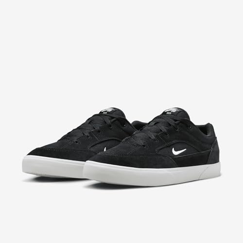 Skate SB Malor Shoes in Black & White by Nike