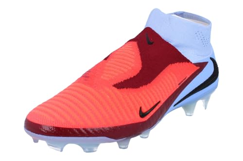 Nike Phantom 6 High Elite Firm-Ground Soccer Cleats (Royal Tint/Black/Bright Crimson) Size 11
