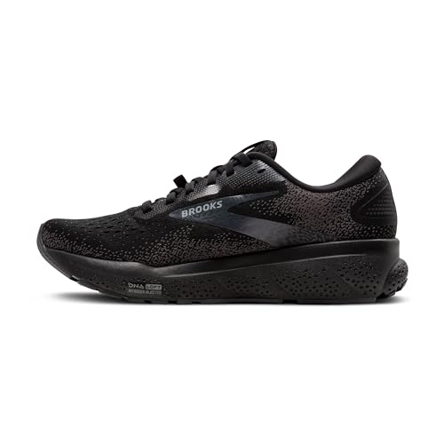 Brooks Men's Ghost 16 GTX Waterproof Neutral Running Shoe - Black/Black/Ebony - 9 Medium