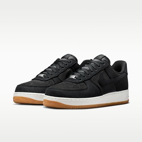 Nike Air Force 1 '07 LV8 Denim Men's Shoes (Black/Dark Smoke Grey/Gum Medium Brown/Black) Size 11