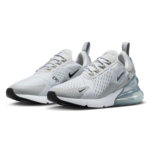 Nike Air Max 270 Women's Shoes (AH6789-018, Pure Platinum/Light Smoke Grey/Metallic Silver/Black) Size 7