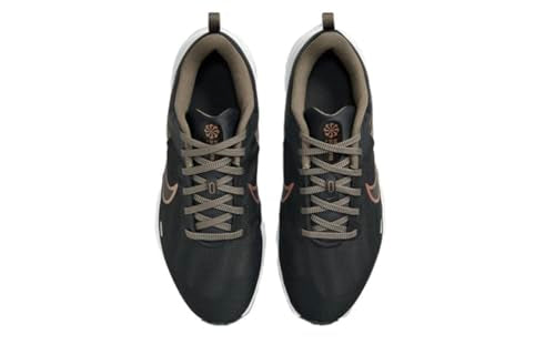 Nike Downshifter 12 DD9294-008 Dark Smoke Grey-Metallic Bronze Women's Running Sneakers 12 US