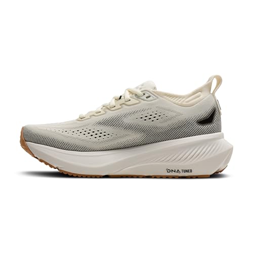 Brooks Women’s Glycerin 23 Neutral Running Shoe - White/Black/Biscuit - 9.5 Medium