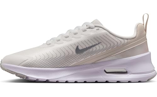 Nike Air Max Nuaxis SE Women's Shoes (Summit White/Light Orewood Brown/White/Metallic Silver) Size 8.5
