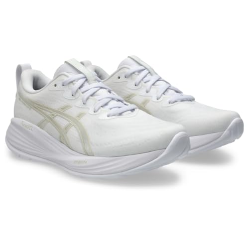 ASICS Women's Gel-Cumulus 27 Running Shoes, 9.5, White/Lake Grey
