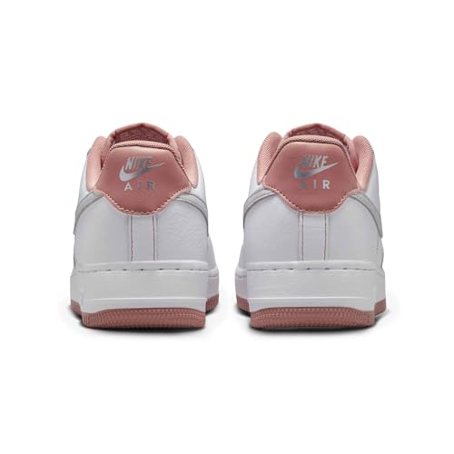 Womens Nike Air Force 1 '07 Mini Jewel 'White/Particle Pink/Metallic Silver'