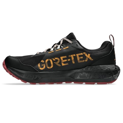 ASICS Men's Gel-Sonoma 8 GTX Running Shoes, 11, Black/Brisket RED