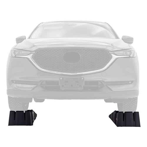 Black Widow Car Service Ramps for Oil Change, 8,000 lb GAWR, 6.25" Lift