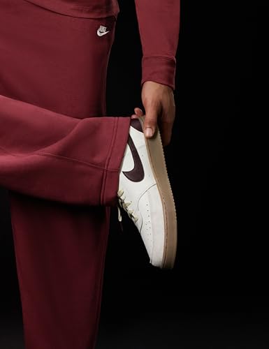 Nike Men's Court Vision Low Shoes, Sail/Burgundy Crush-Light Khaki, 11