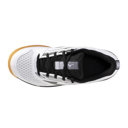 Mizuno Cyclone Speed 5 Volleyball Shoe | Womens Volleyball Footwear | White-Black | US Womens 9