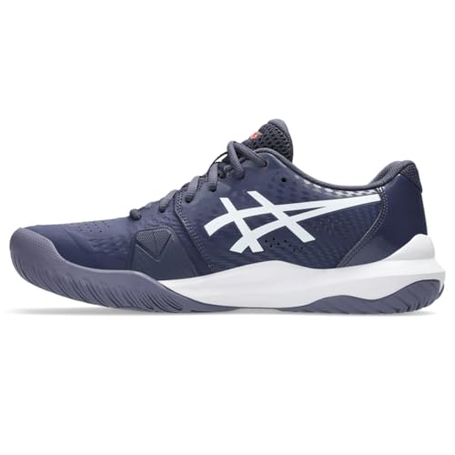 ASICS Men's Gel-Challenger 14 Tennis Shoes, 14, Indigo Fog/White