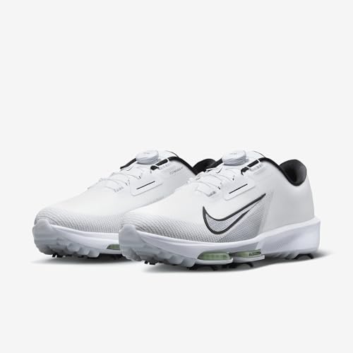Nike Infinity Tour BOA 2 Golf Shoes (Wide) (FN6730-100, White/Vapor Green/Pure Platinum/Black) Size 12