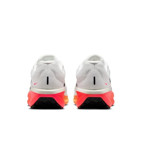 Nike Men's Winflo 11 Road Running Shoes, Summit White/Black-Bright Crimson, 12