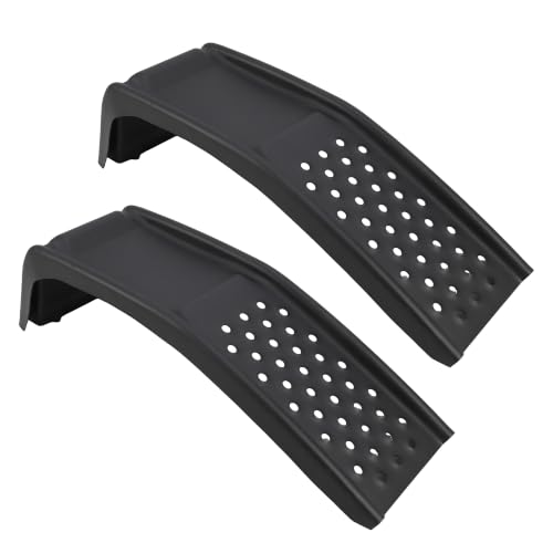 8" Lift Heavy Duty Steel Car Ramps 8000 LBS Total Capacity, 2 Pack Vehicle Service Ramps, 2000 LBS Per Ramp for Cars Trucks SUVs Auto Repair Maintenance, Black
