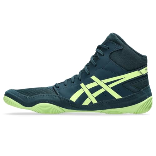 ASICS Men's Snapdown 4 Wrestling Shoes, 8.5, Tranquil Teal/Lucid Yellow