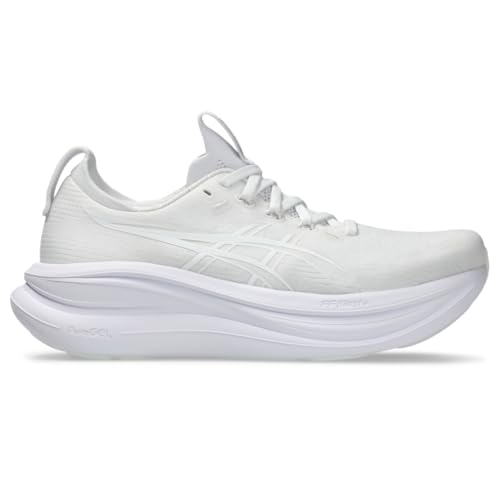 ASICS Women's Gel-Nimbus 28 Running Shoes, 7, White/White