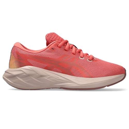ASICS Kid's NOVABLAST 5 Grade School Running Shoe, 6, Dark Pink Clay/Rubble RED