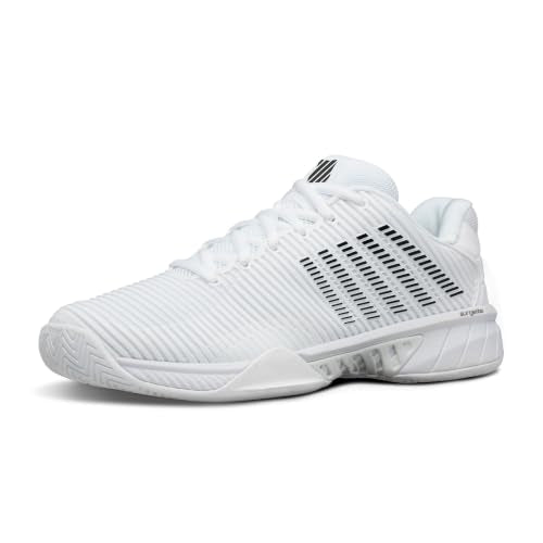 K-Swiss Men's Hypercourt Express 2 Tennis Shoe, White/Black, 7.5 M