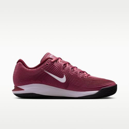 Nike Vapor 12 Women's Clay Court Tennis Shoes (Pink Smoke/Vast Grey/Black/White) Size 6.5