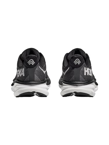HOKA ONE ONE Clifton 9 Womens Shoes Size 8, Color: Black/White