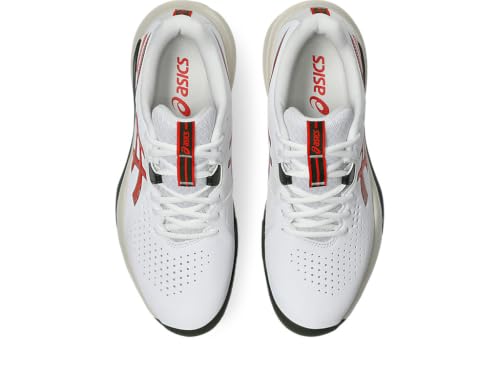 ASICS Men's Gel-Challenger 15 Clay Trainers, White Cherry Tomato, 8.5 US