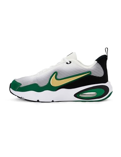 Nike Big Kids' Air Max Nova Shoes, White/Metallic Gold-Malachite-Black, 7Y