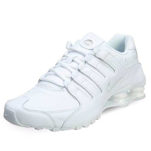 Nike Shox NZ Mens Running Shoes [378341-128] White/White Mens Shoes 378341-128-10.5