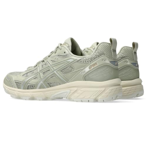 ASICS Unisex Gel-NUNOBIKI Sportstyle Shoes, 7M / 8.5W, Dried Leaf Green/Pure Silver