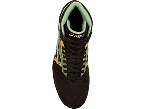 ASICS Men's International Lyte Wrestling Shoes, Black/Caravan, Size 9.5