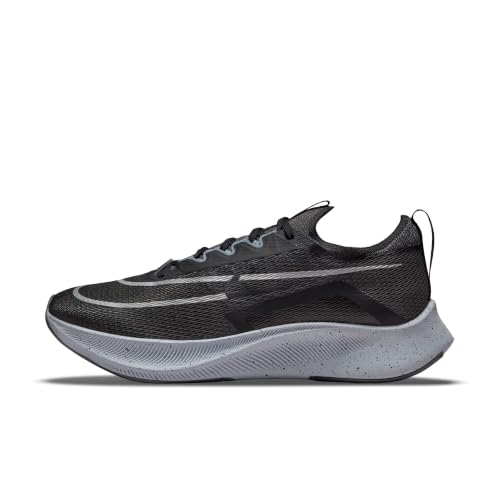 Nike Mens Nike Zoom Fly 4 Running Shoe, Dark Smoke Grey/Magnet Grey/Black/Metallic Silver, 11 UK (12 US)