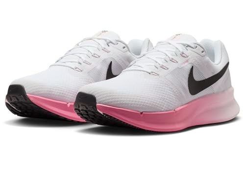 Nike Women's Run Swift 3 Road Running Shoes, White/Black-Pearl Pink-Peony, 12