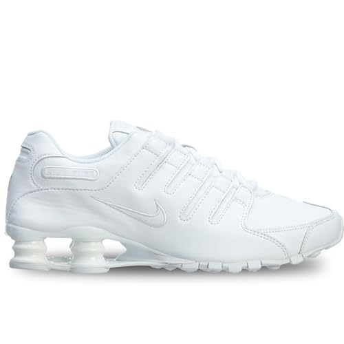 Nike Shox NZ Mens Running Shoes [378341-128] White/White Mens Shoes 378341-128-10.5