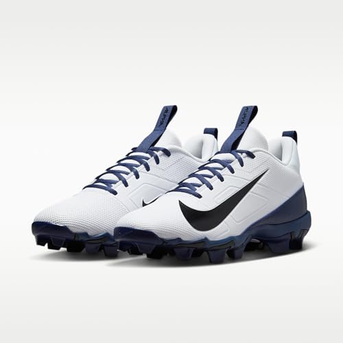 Nike Alpha Menace 4 Shark Football Cleats (White/Midnight Navy/Black) Size 7.5