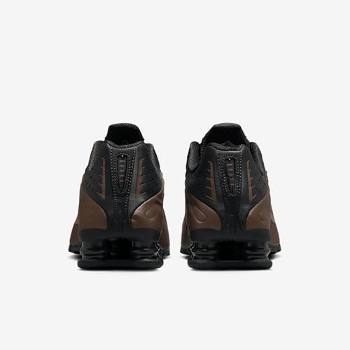 Nike Shox R4 Shoes (AR3565-007, Off Noir/Ironstone/Dark Smoke Grey) Size 6