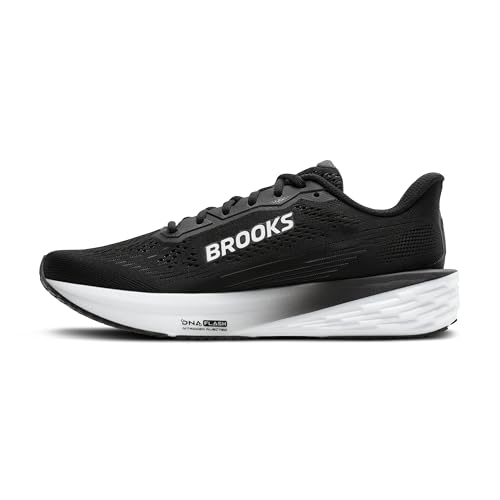Brooks Men’s Launch 12 Neutral Running Shoe - Black/Grey/White - 11 Medium