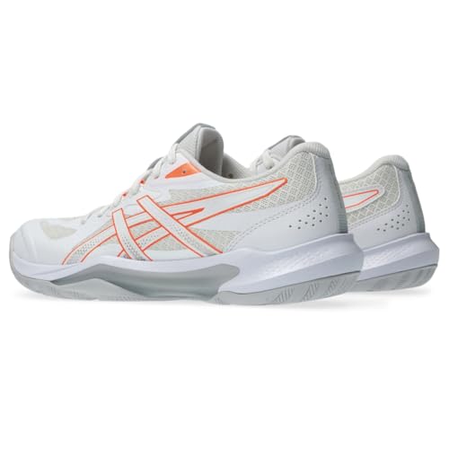 ASICS Women's Gel-Tactic 13 Volleyball Shoes, 8.5, White/Vivid Coral